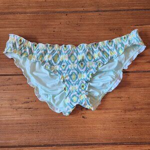 Victoria's Secret Ruffle Cheeky Bikini Bottoms Size Medium